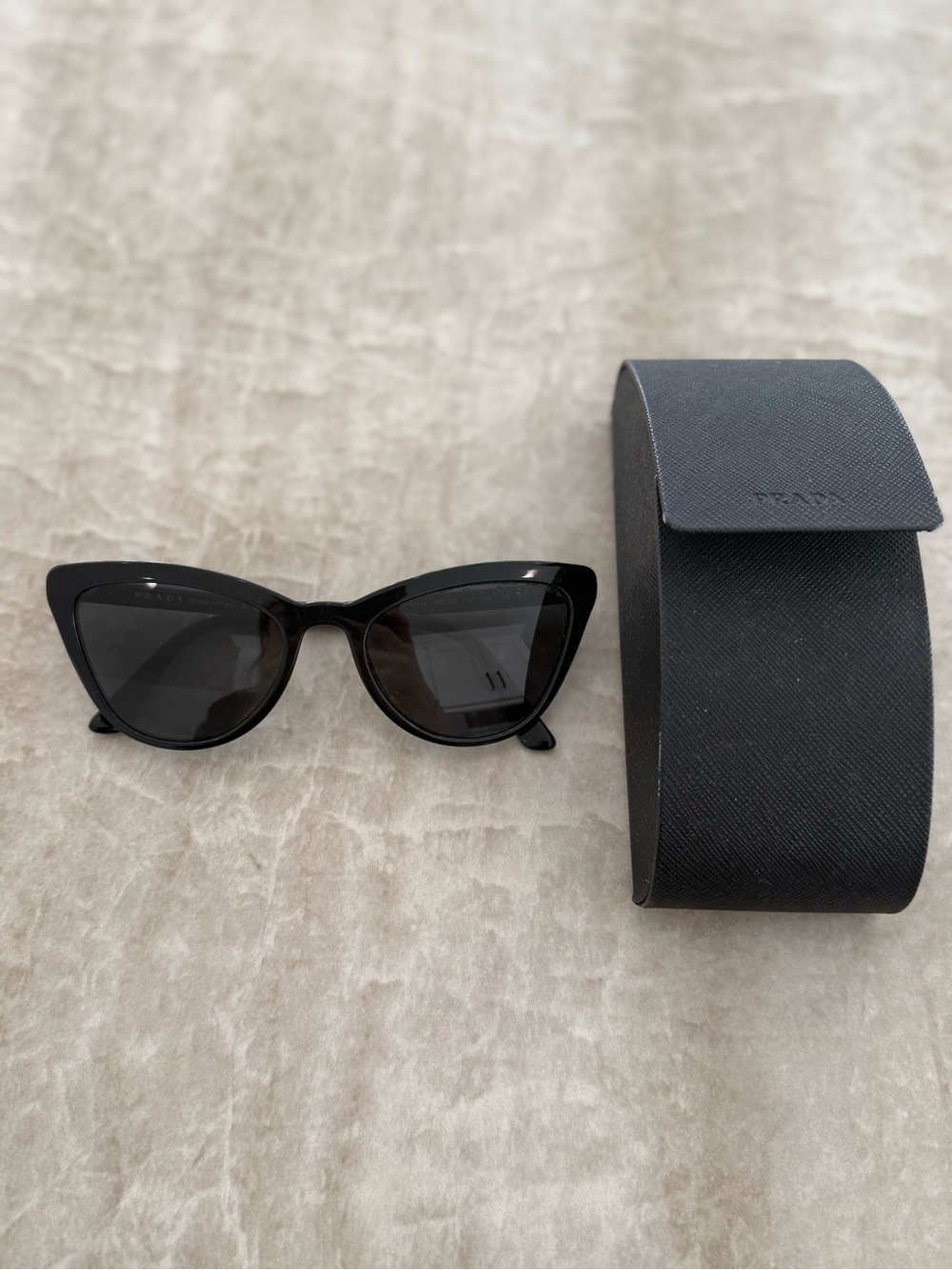 Prada Black Cat-Eye Frame Sunglasses